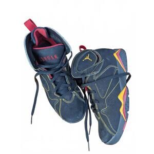 Jordan Retro 7 Citrus Mid Black/Citrus-Varsity Red Kid's Size 3
